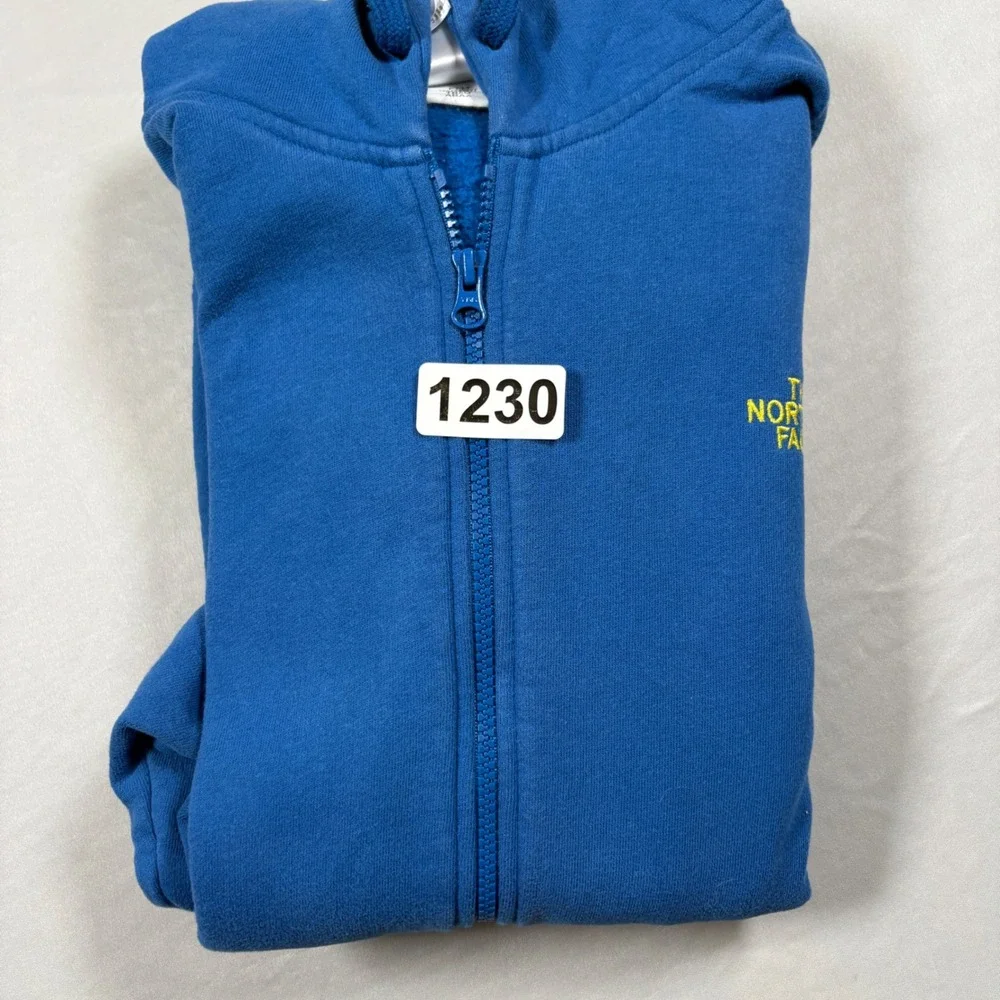 The North Face Full-Zip Hoodie Mens XL TB5Q ABAA Blue Embroidered Logo EUC